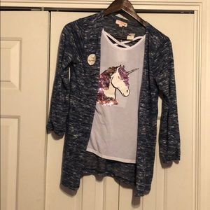 Flip sequin unicorn shirt